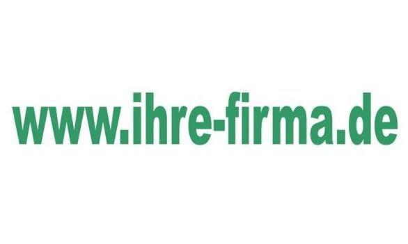 Schriftzug www.ihre-firma.de