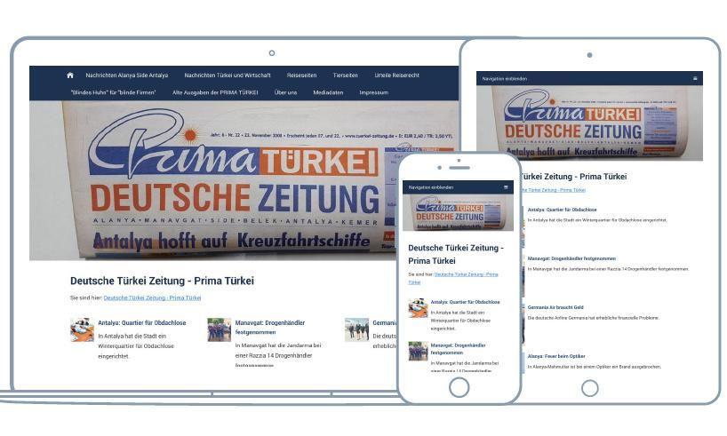 Webseite Prima Türkei Deutsche Zeitung